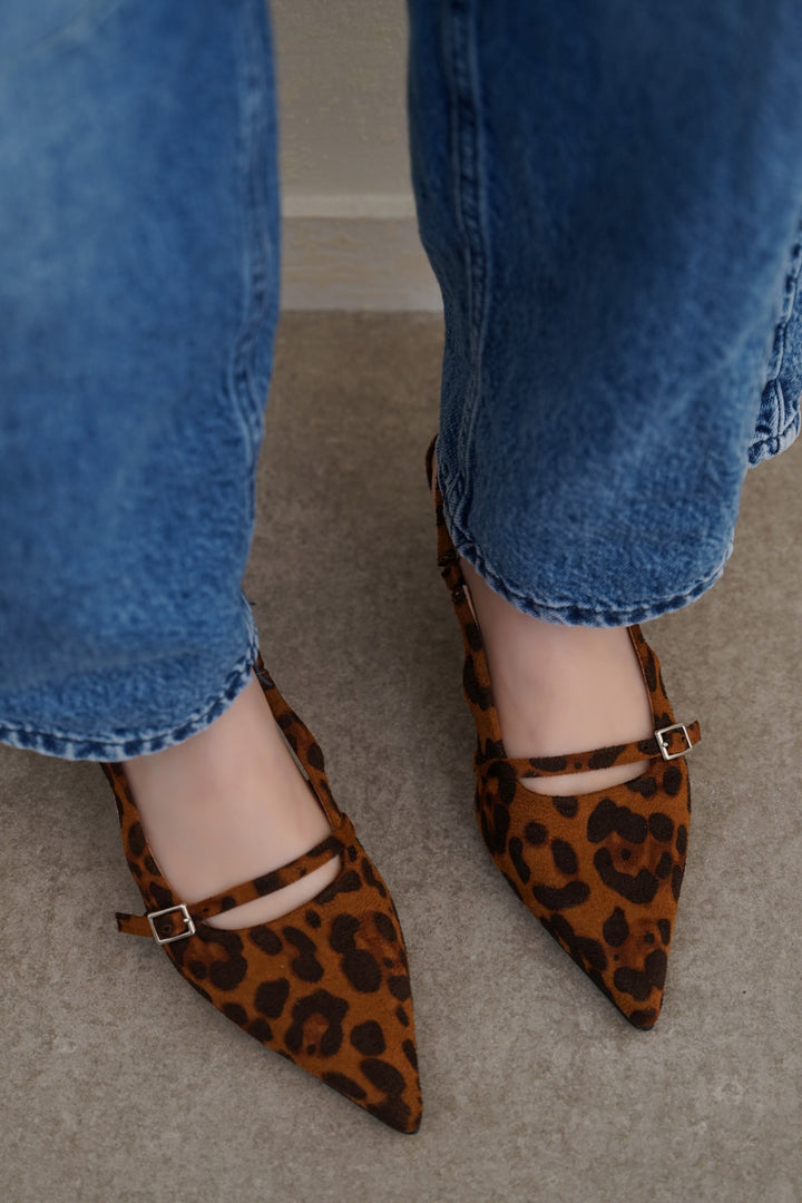 LEOPARD ARIZONA MINI HEELS