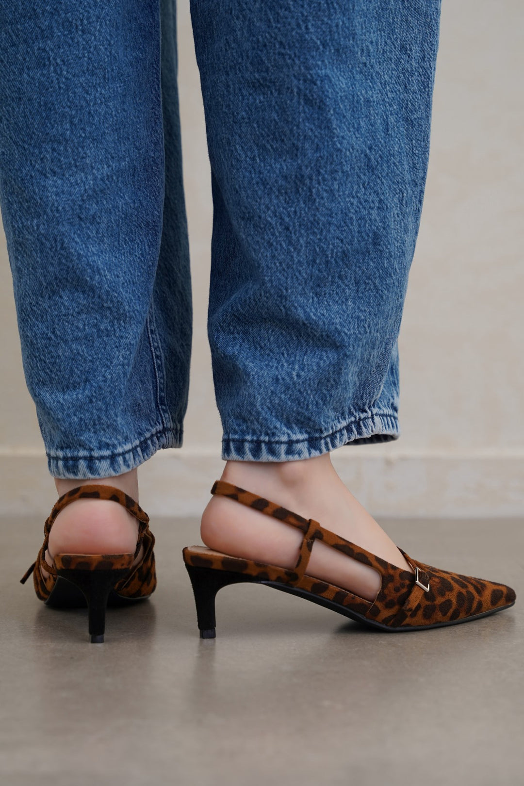 LEOPARD ARIZONA MINI HEELS