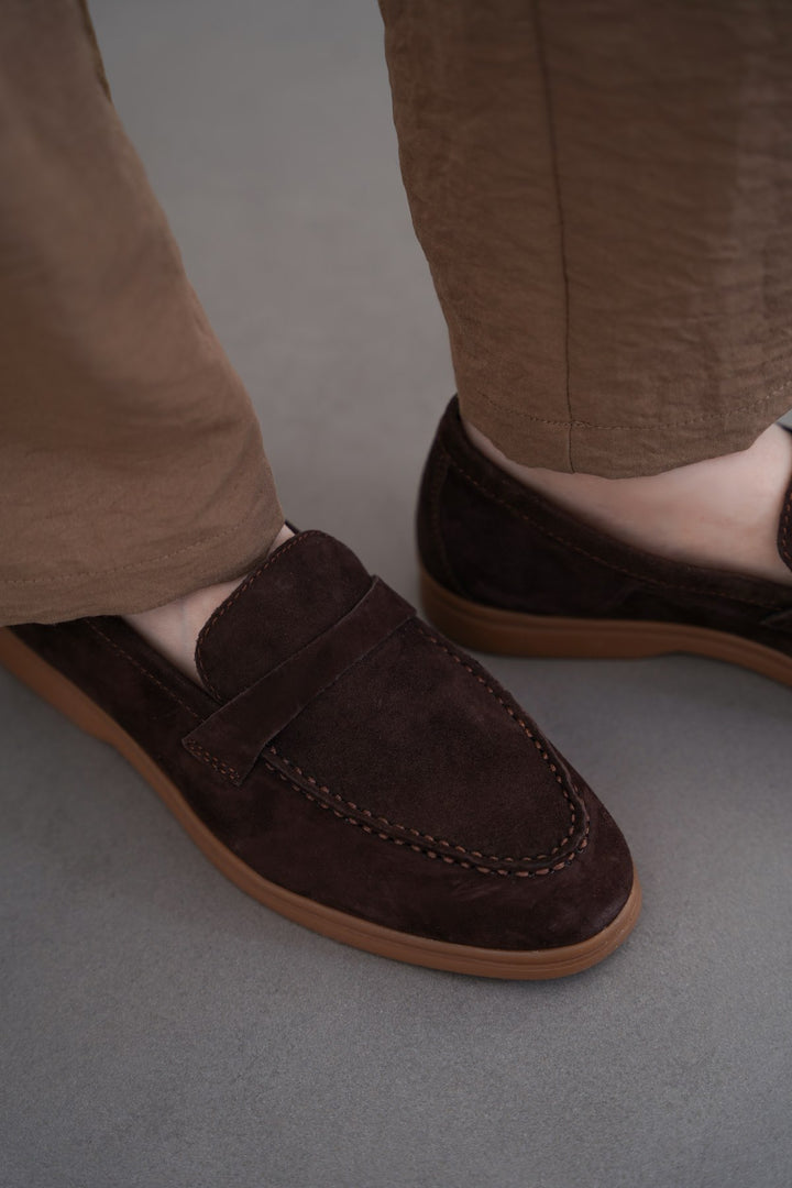 PALM & PEBBLE LEATHER LOAFERS
