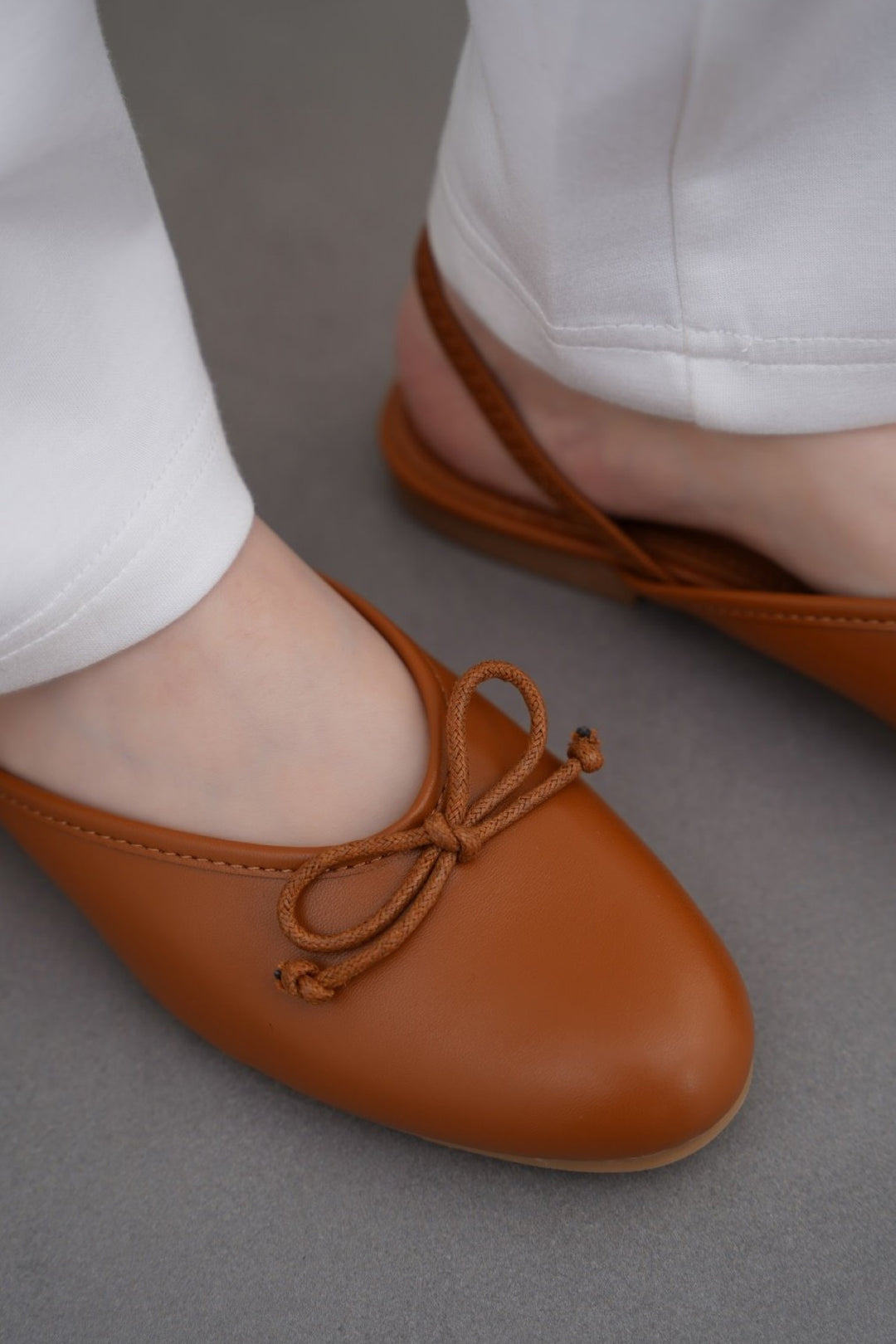 TAN SLINGBACK BALLERINAS