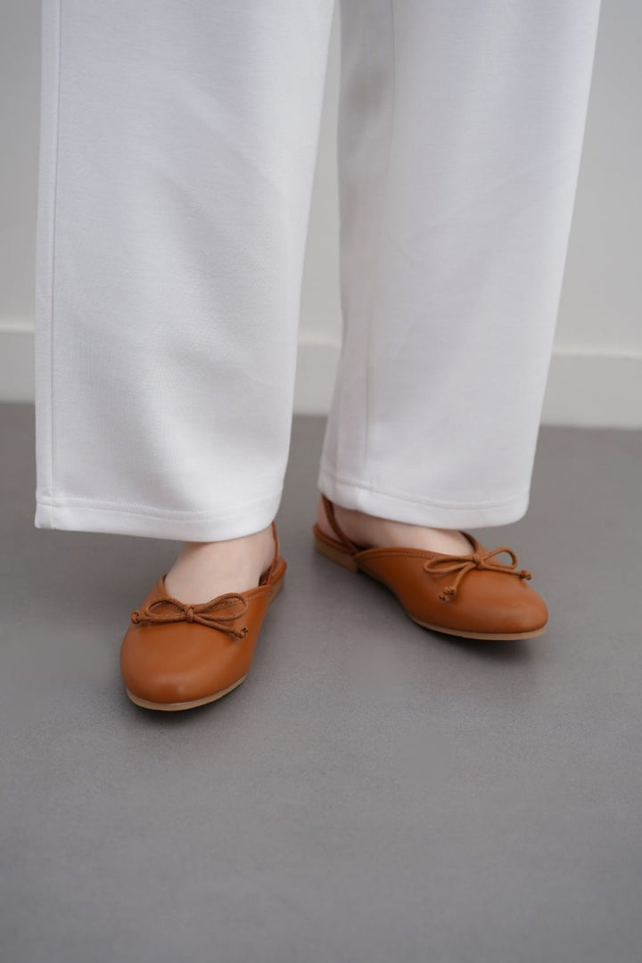 TAN SLINGBACK BALLERINAS