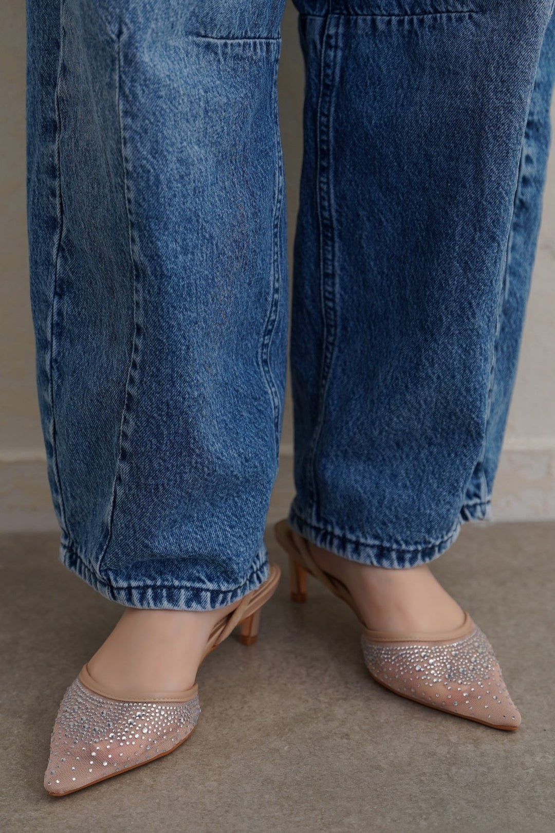 NUDE NIGHT-OUT HEELS