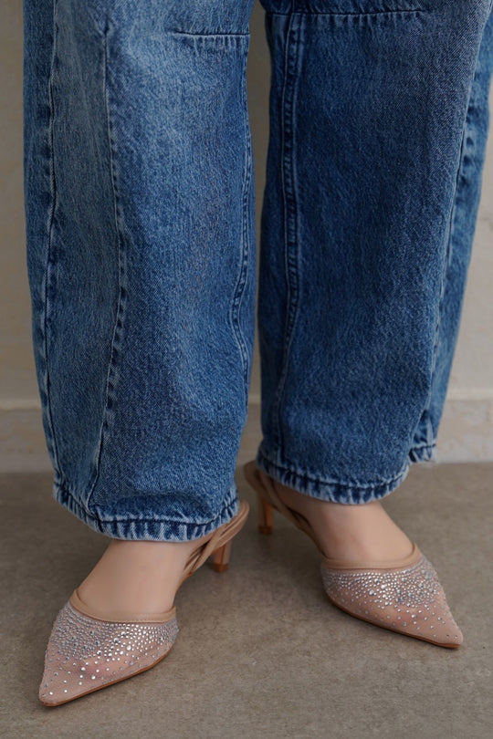 NUDE NIGHT-OUT HEELS