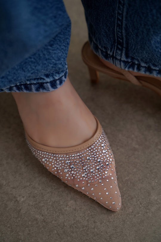 NUDE NIGHT-OUT HEELS