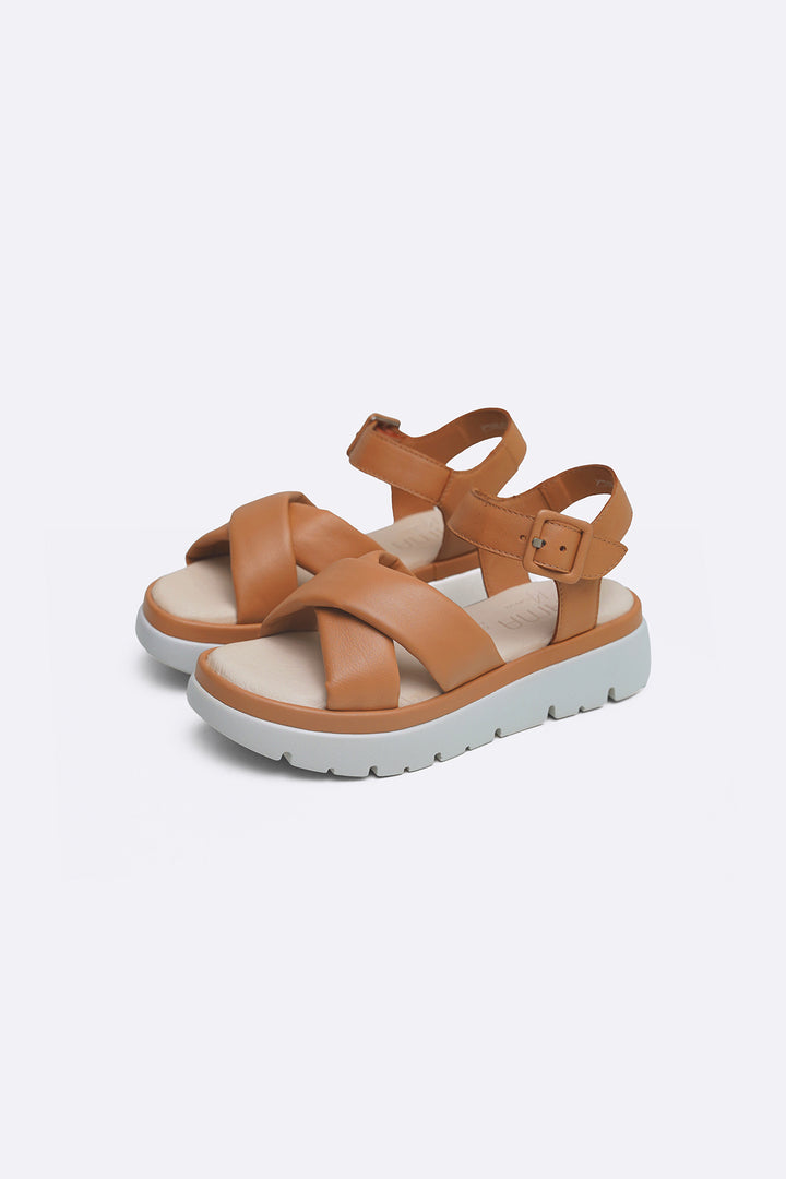 TAN SOFT LEATHER MAMA SANDALS