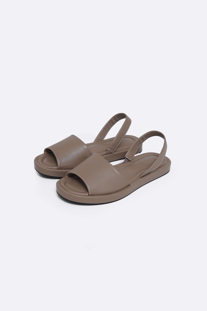 BEIGE GREEK SLIPPER SANDAL