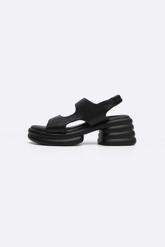 BLACK BUBBLE MAMA SLINGBACKS