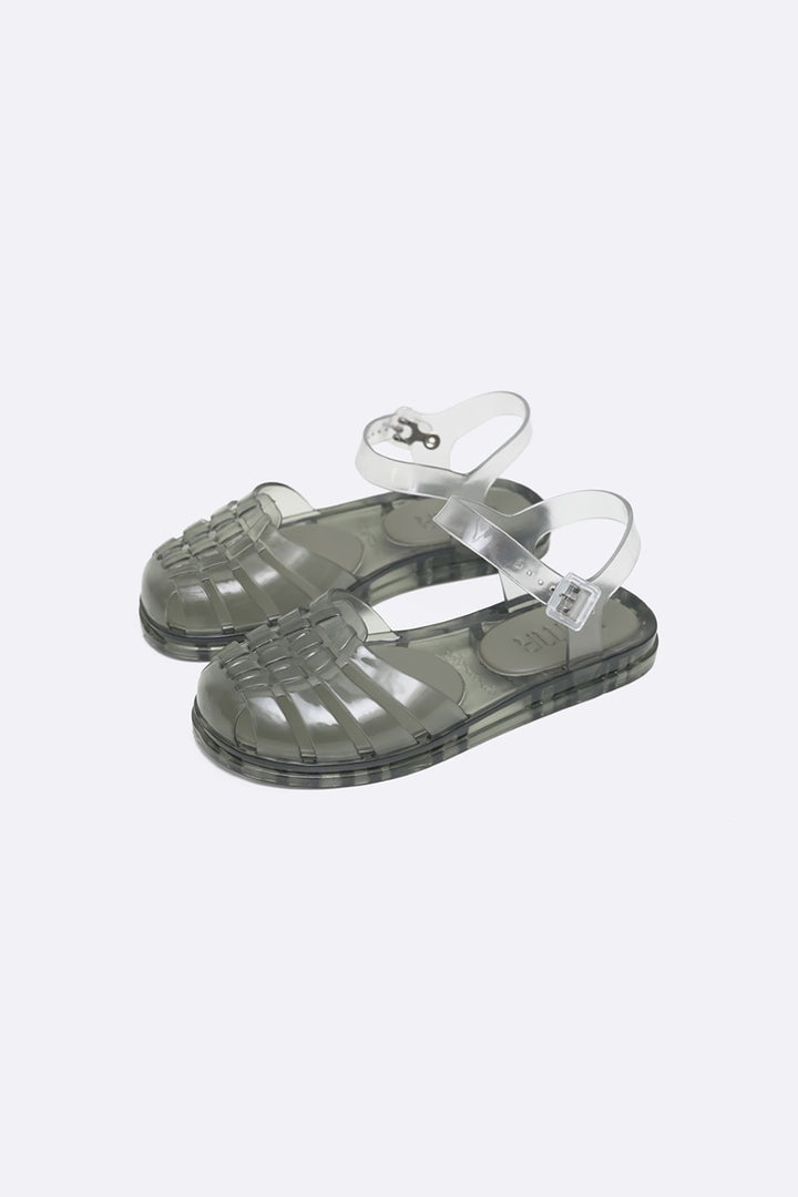 GREEN 90'S JELLY SANDALS