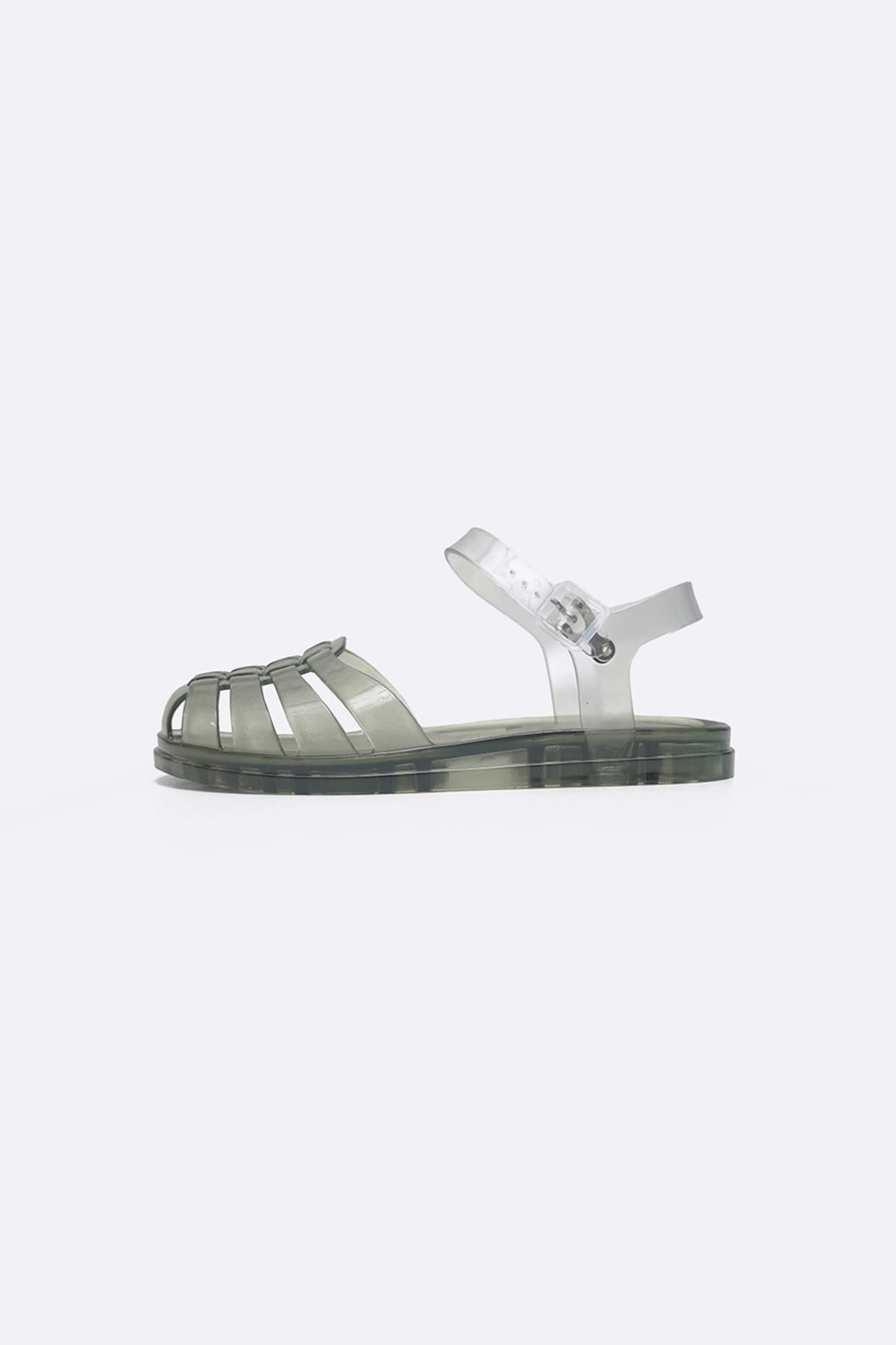 GREEN 90'S JELLY SANDALS