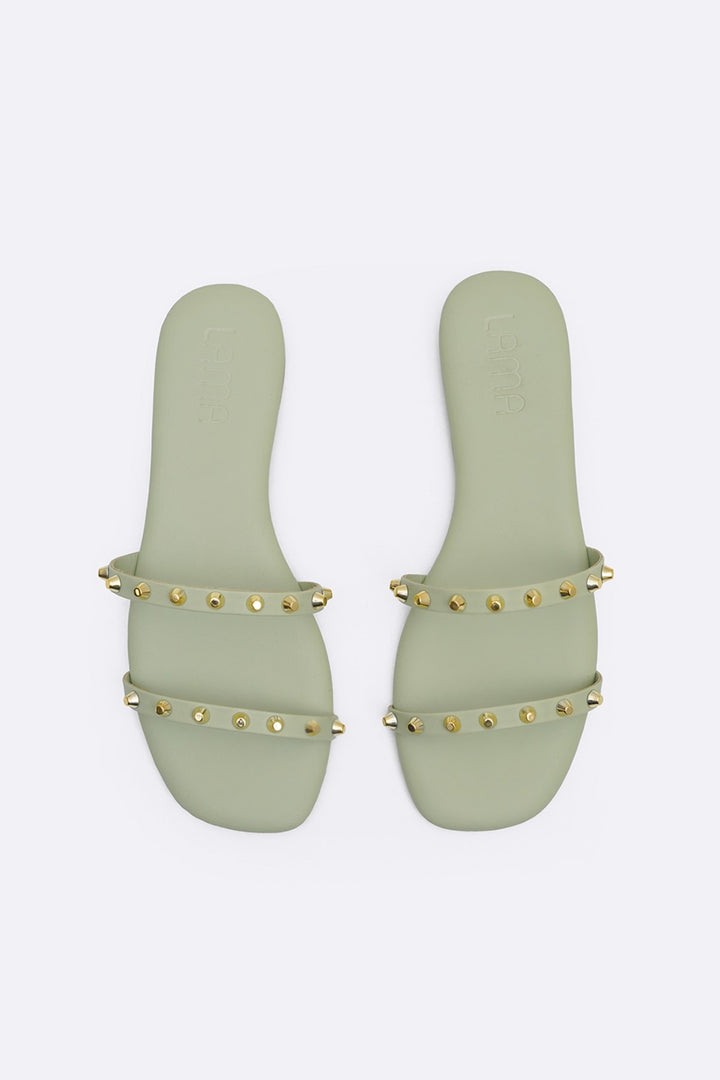 MINT MINIMAL STUDDED SLIDES