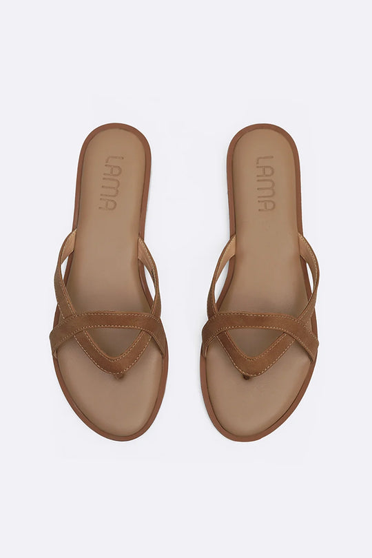 BROWN SOFT SUMMER SLIDES
