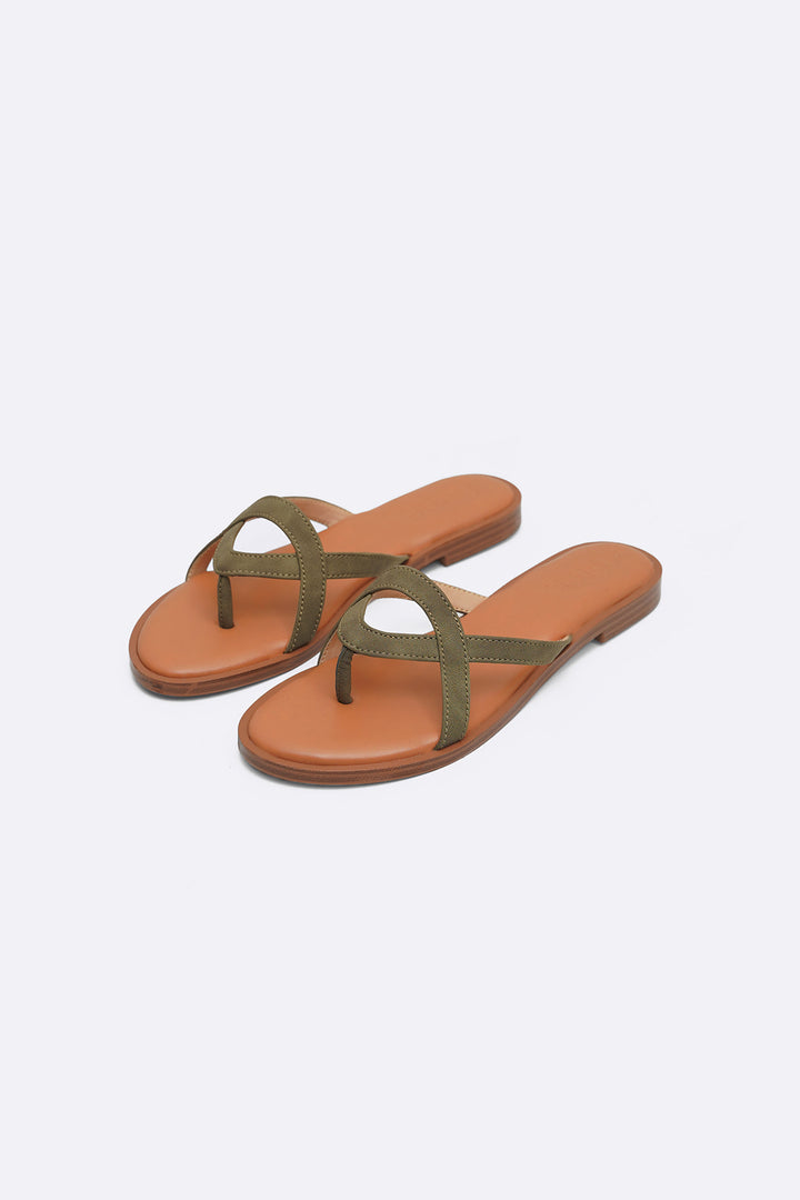 TAUPE SOFT SUMMER SLIDES