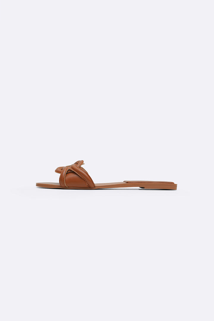 TAN MAUI STITCH SLIDES