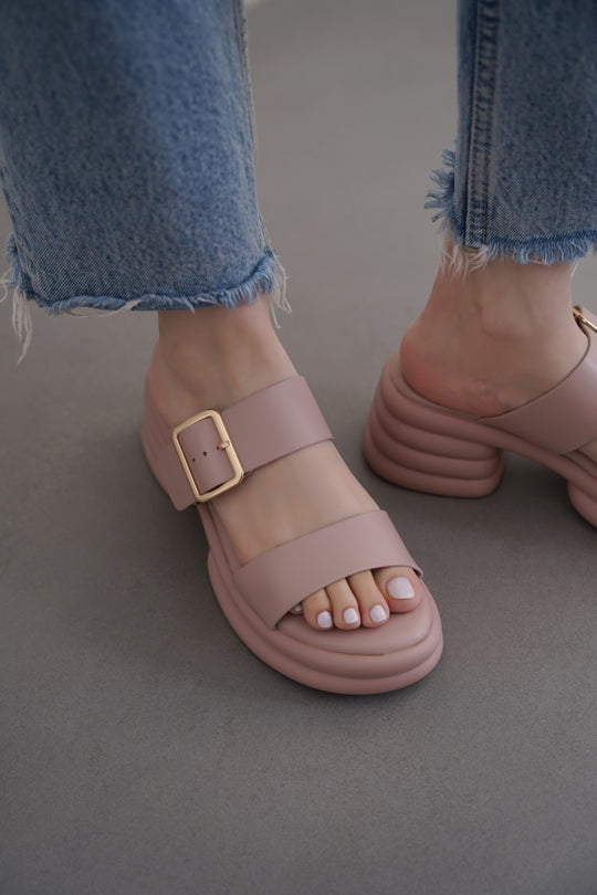 DIRTY PINK BUBBLE MAMA HEELS