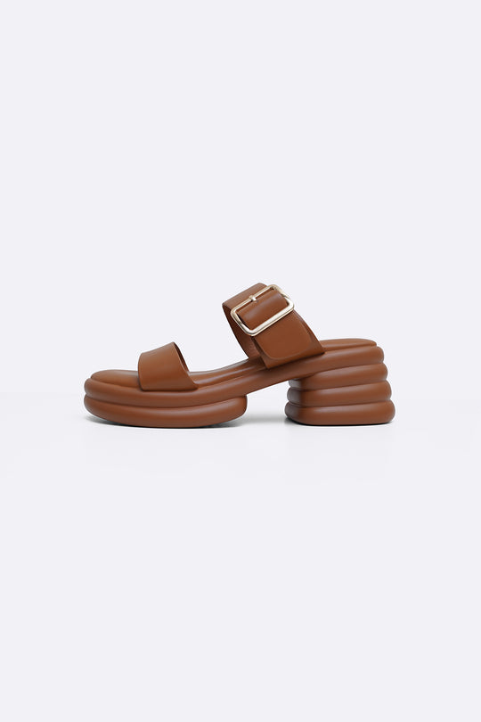 TAN BUBBLE MAMA HEELS