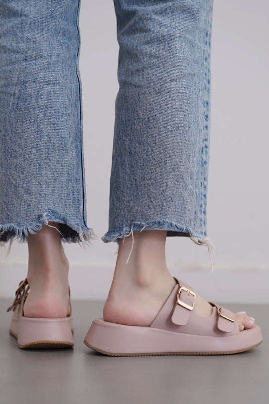 DIRTY PINK WIDTH ADJUSTABLE MAMA SLIDES
