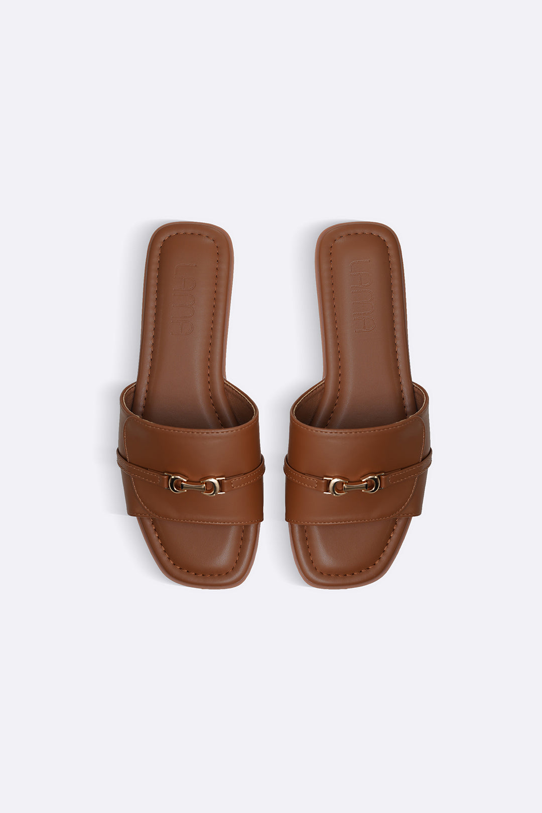 GOLD BUCKLE SLIDES