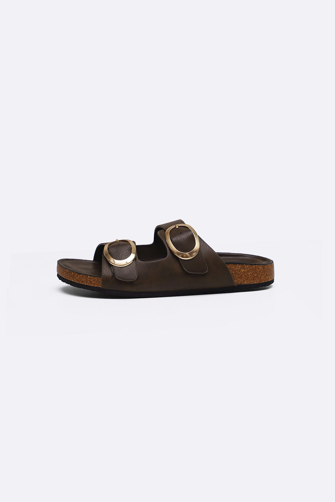 BROWN ADJUSTABLE CUSHIONED SLIDES
