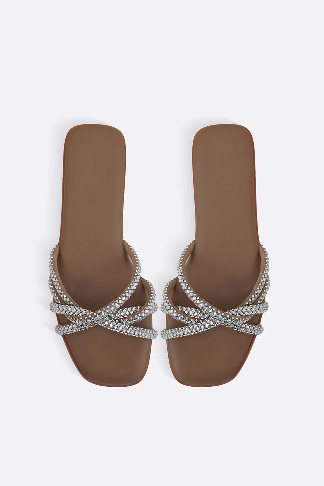 DARK BEIGE GAIA ROPE SLIDES