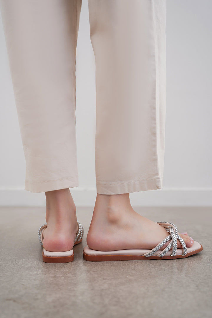 NUDE GAIA ROPE SLIDES