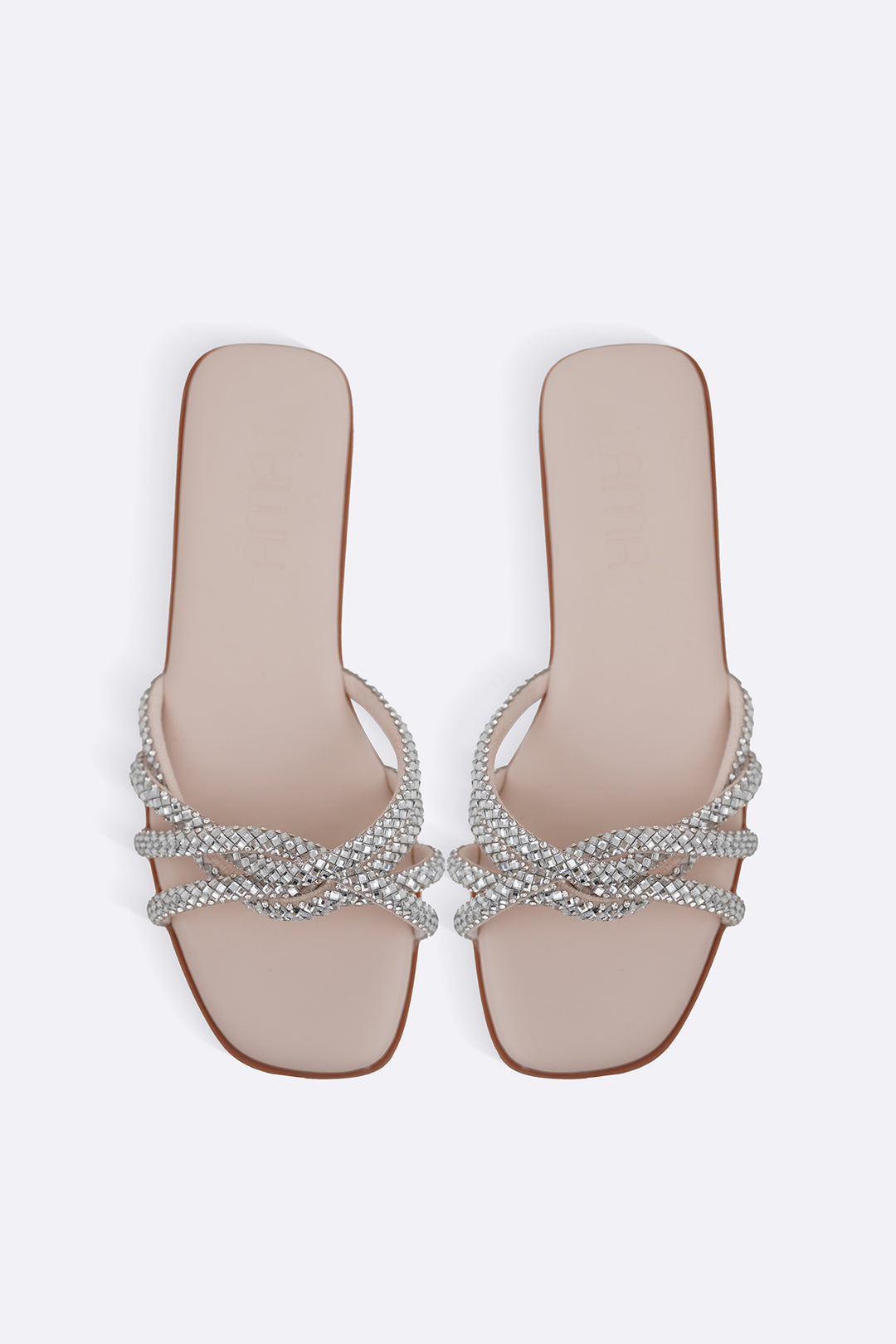 NUDE GAIA ROPE SLIDES