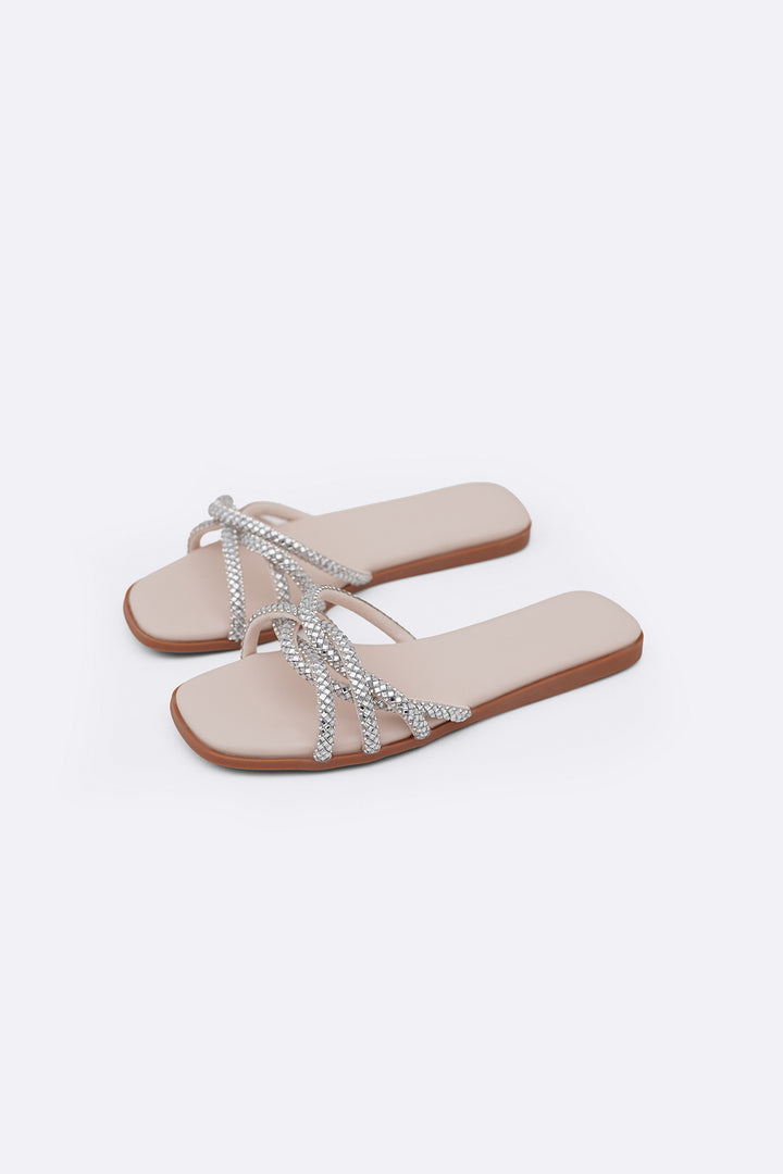 NUDE GAIA ROPE SLIDES