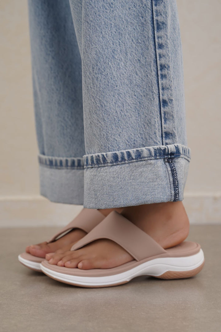 NUDE MARSMALLOW MAMA FLIP FLOPS