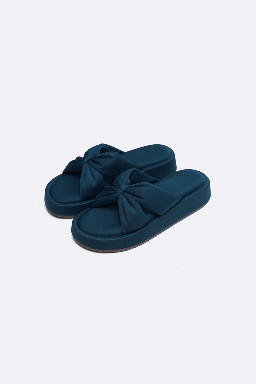 DARK GREEN BOW MAMA SLIDES