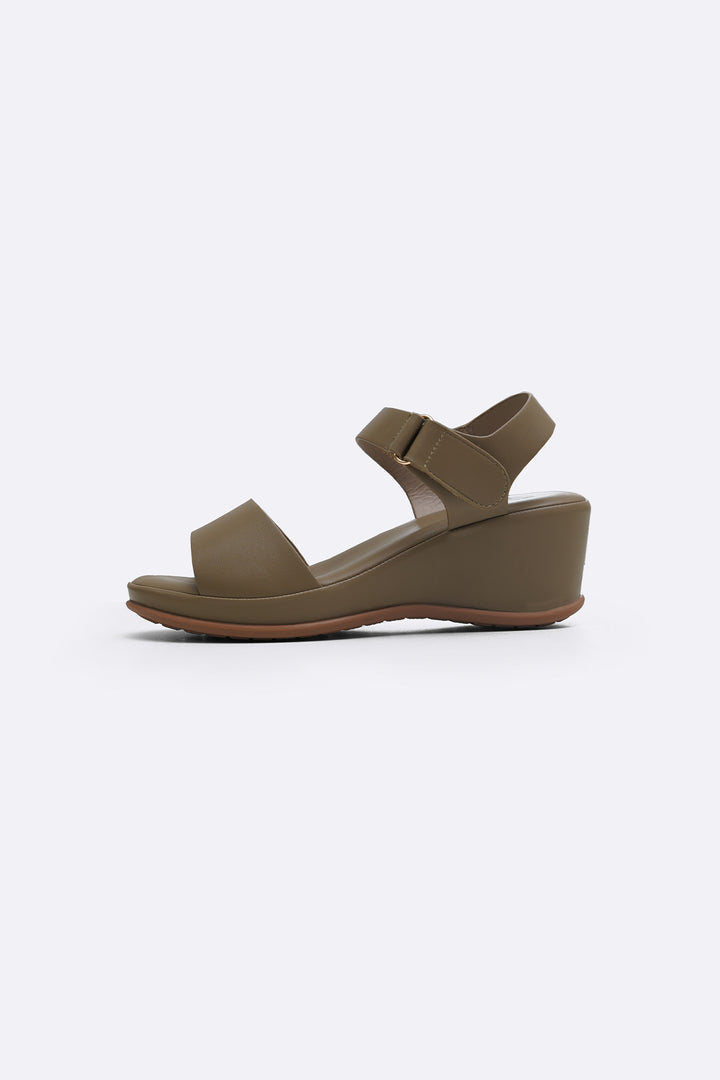 OLIVE MAMA WEDGE SANDALS