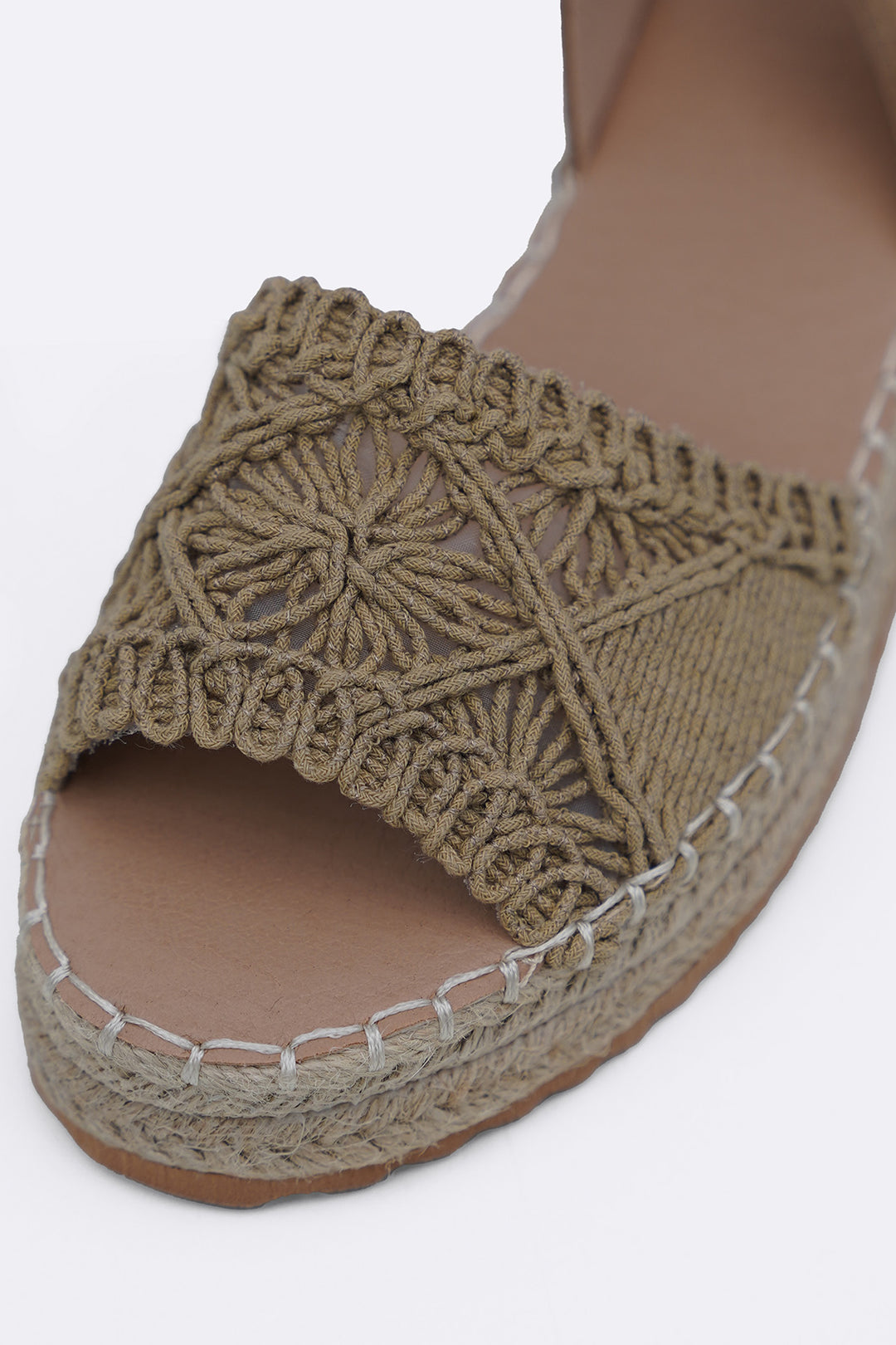 BEIGE RUE WOVEN SANDALS