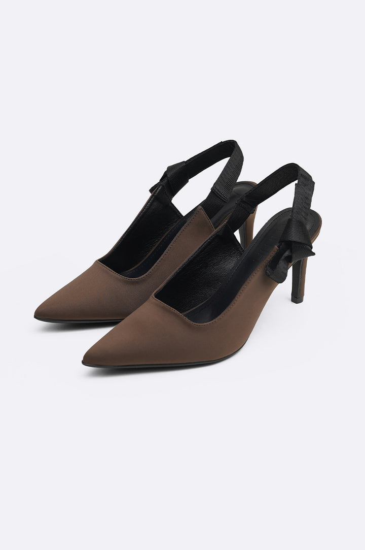 BROWN BOW KNOT HEELS-PRODUCT ISSUE