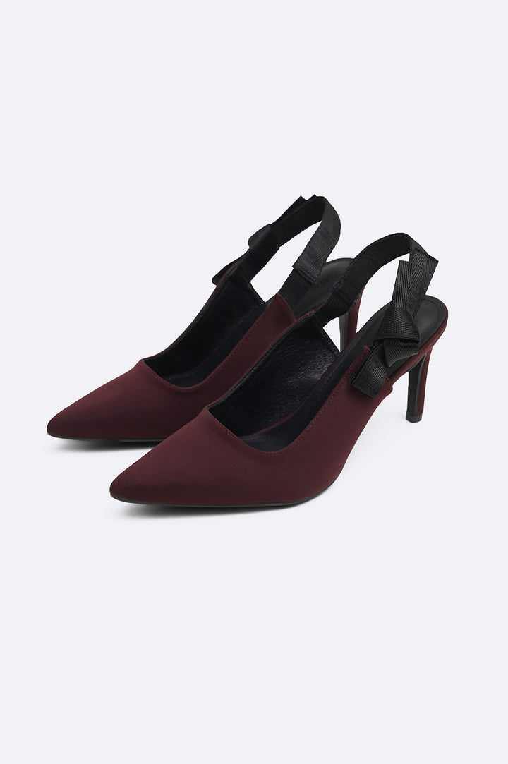 WINE BOW KNOT HEELS-PRODUCT-ISSUE