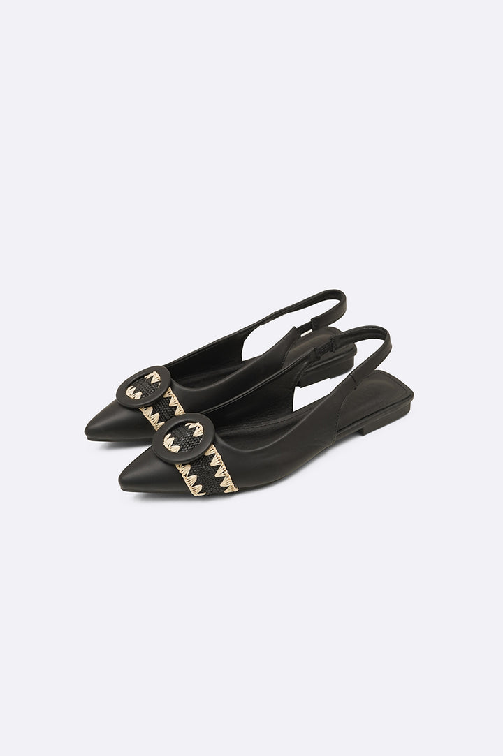 BLACK BRODERIE PUMPS