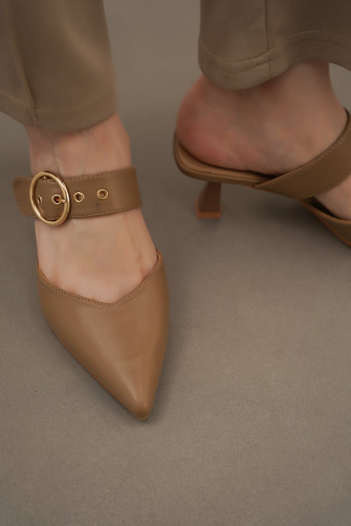 BEIGE JENNA HEELS