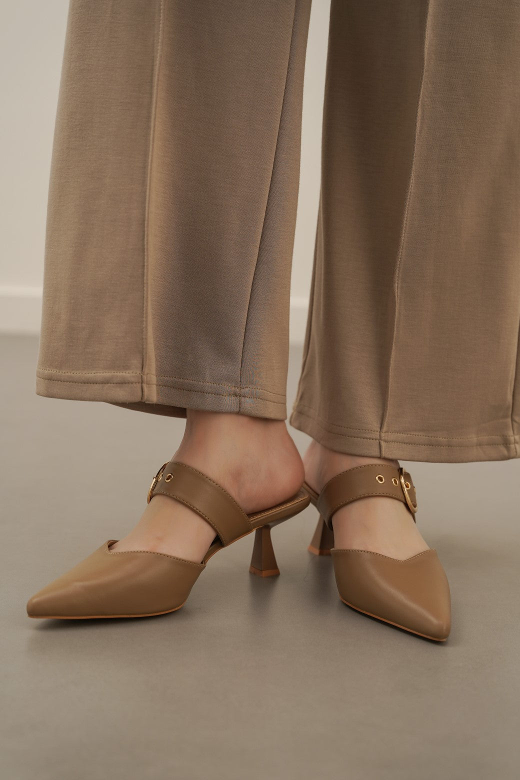 BEIGE JENNA HEELS