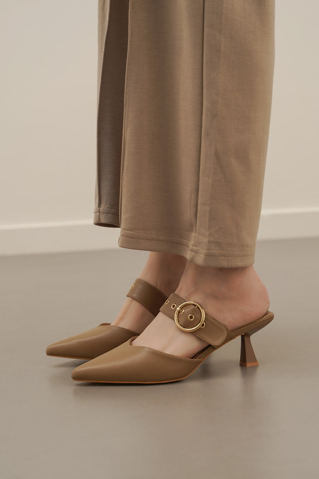 BEIGE JENNA HEELS