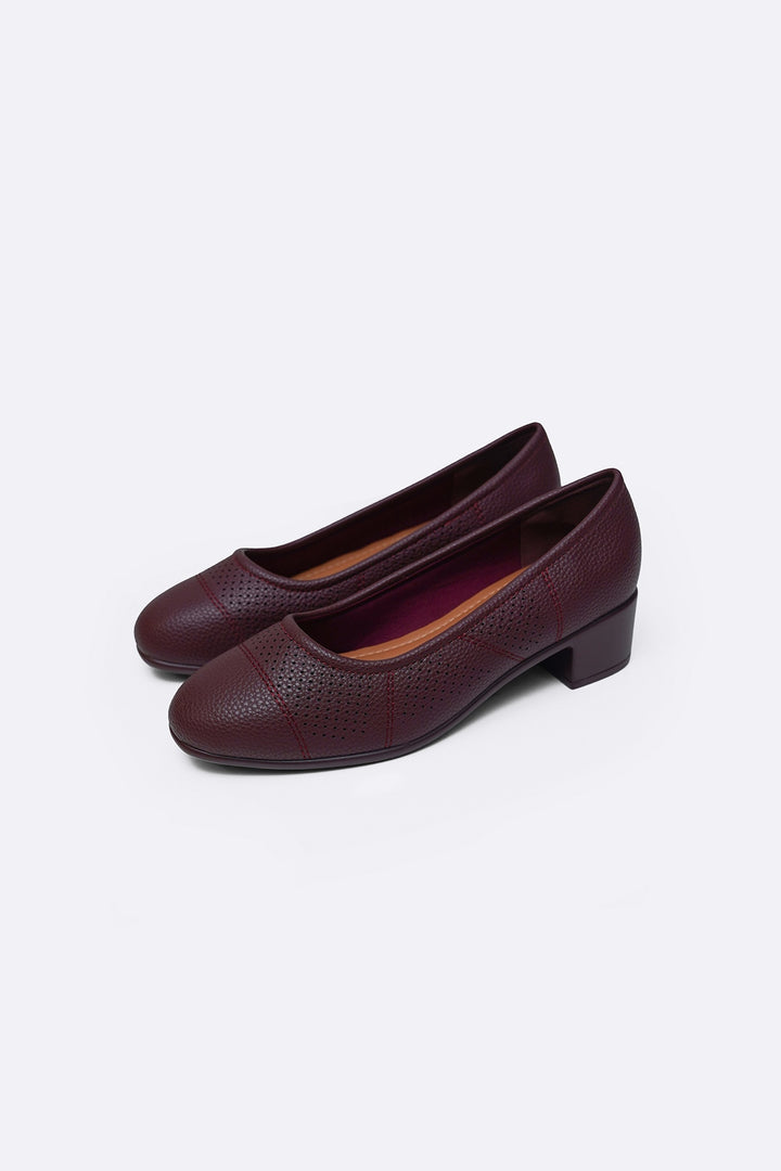 MAROON MAMA WALKING HEELS