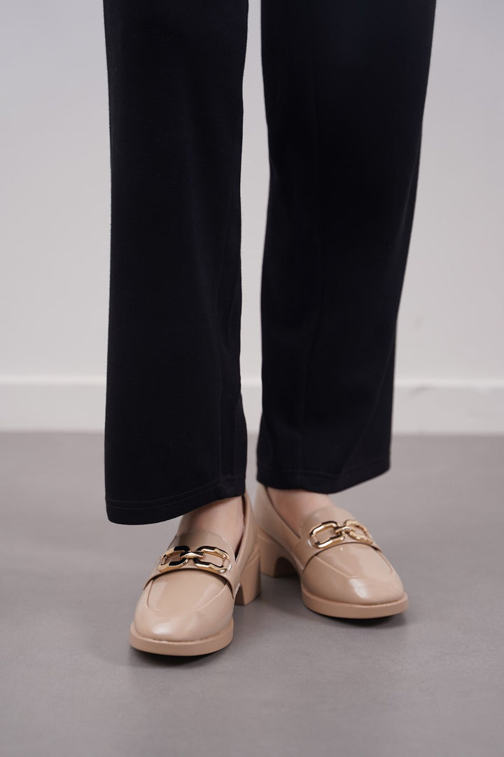 BEIGE LISA MAMA LOAFERS