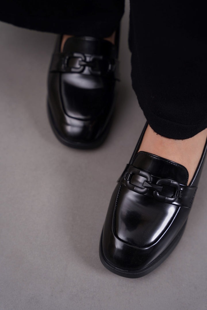 BLACK LISA MAMA LOAFERS