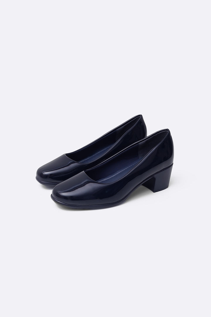 NAVY ELLIE MAMA HEELS