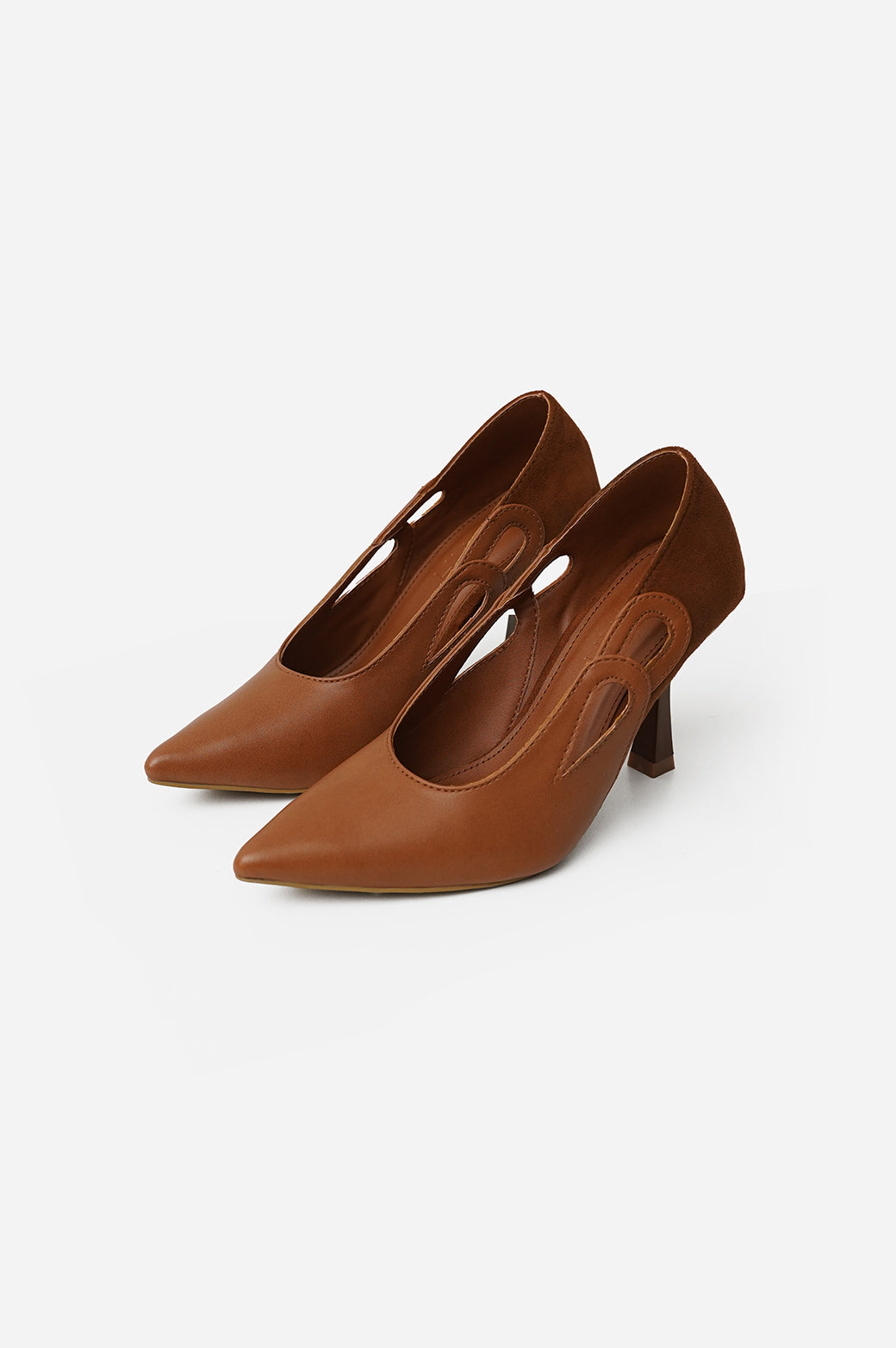 TAN CUTOUT STILETTO