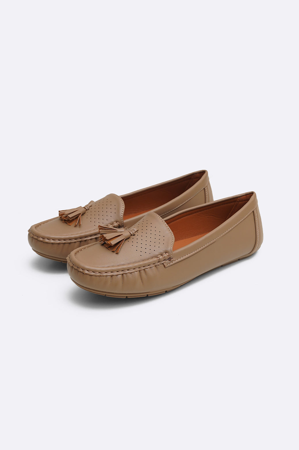 BROWN MAMA TASSEL MOCCASINS