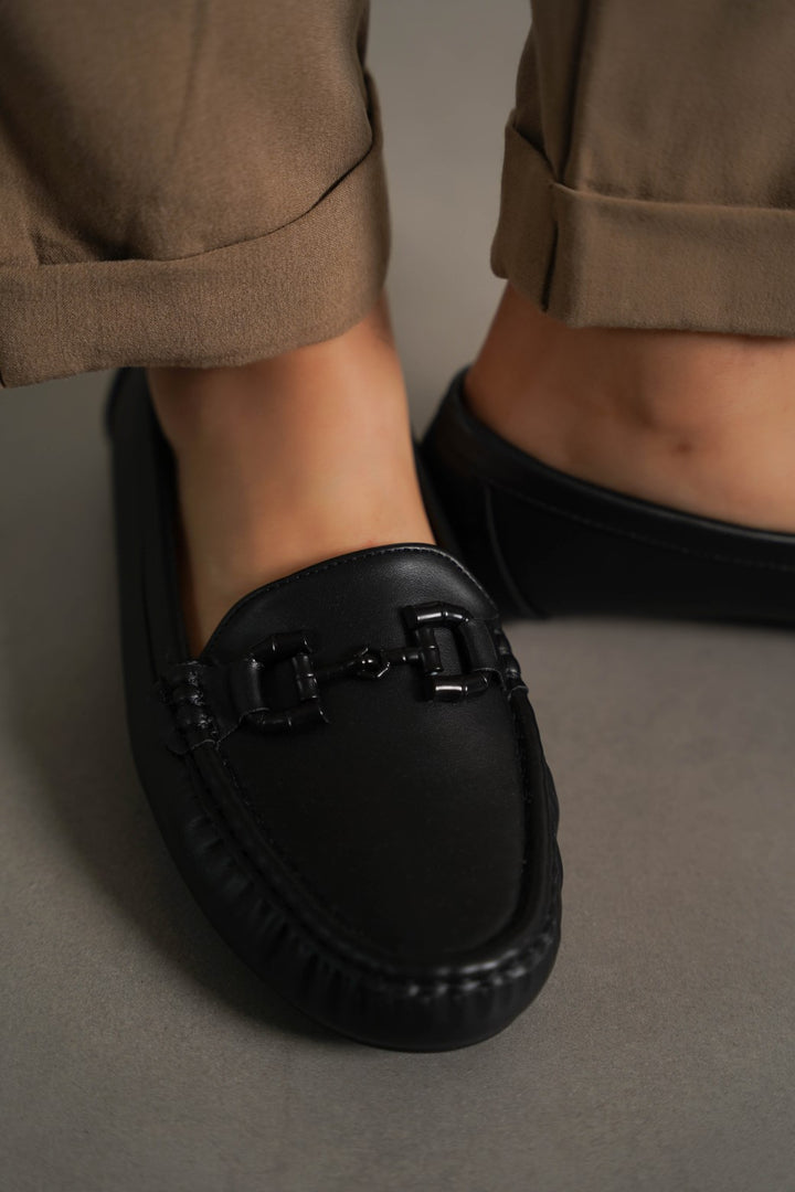 BLACK MAMA MOCCASINS