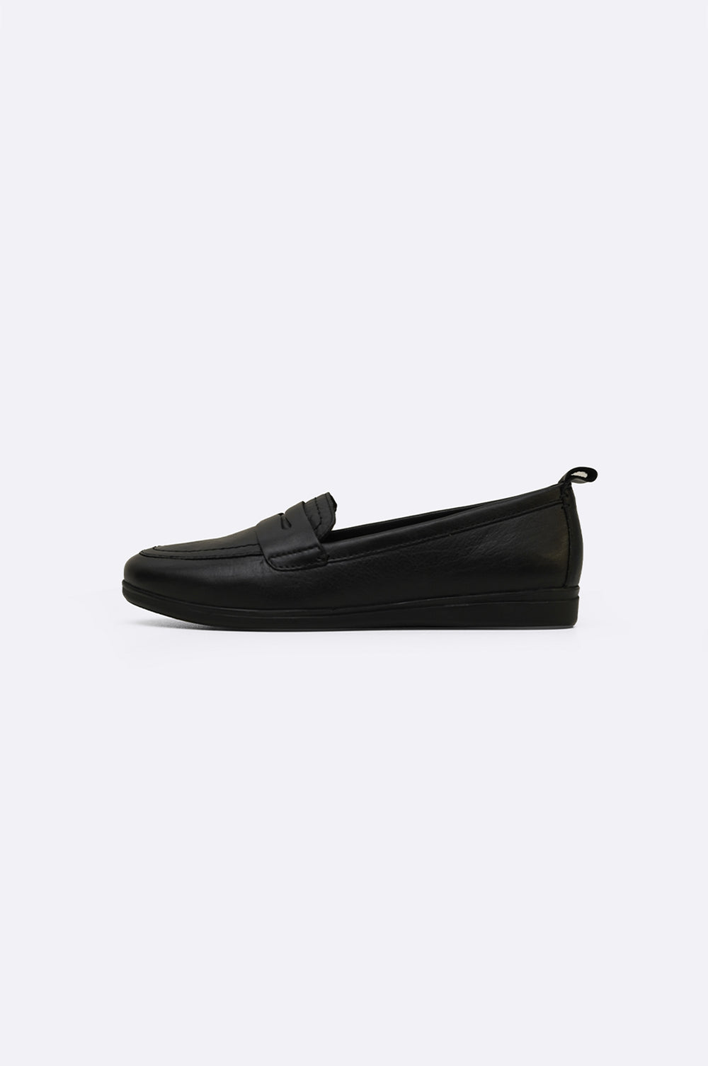 BLACK LEATHER MAMA LOAFERS