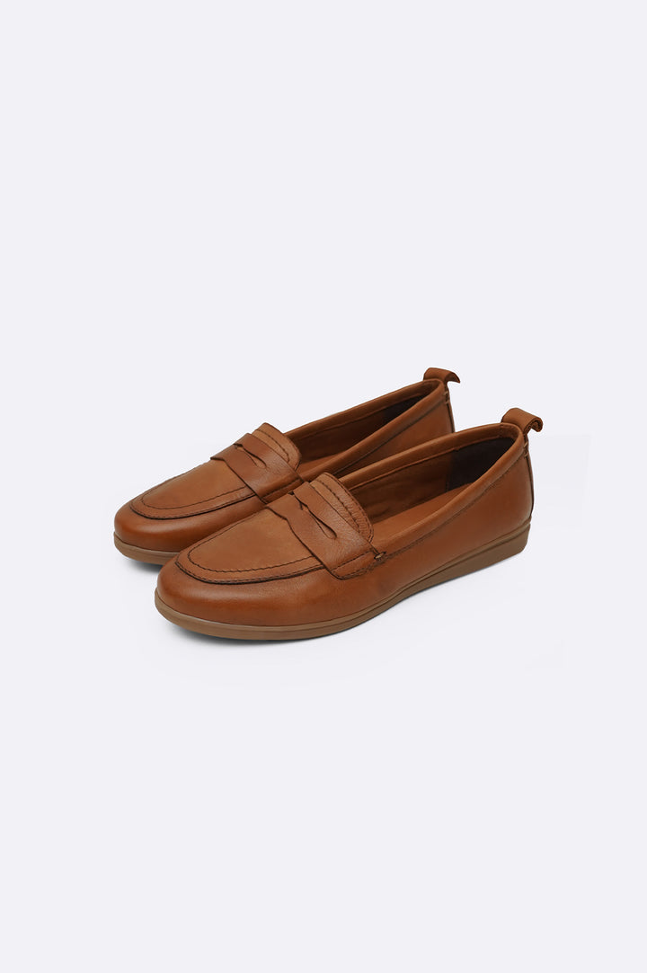 TAN LEATHER MAMA LOAFERS