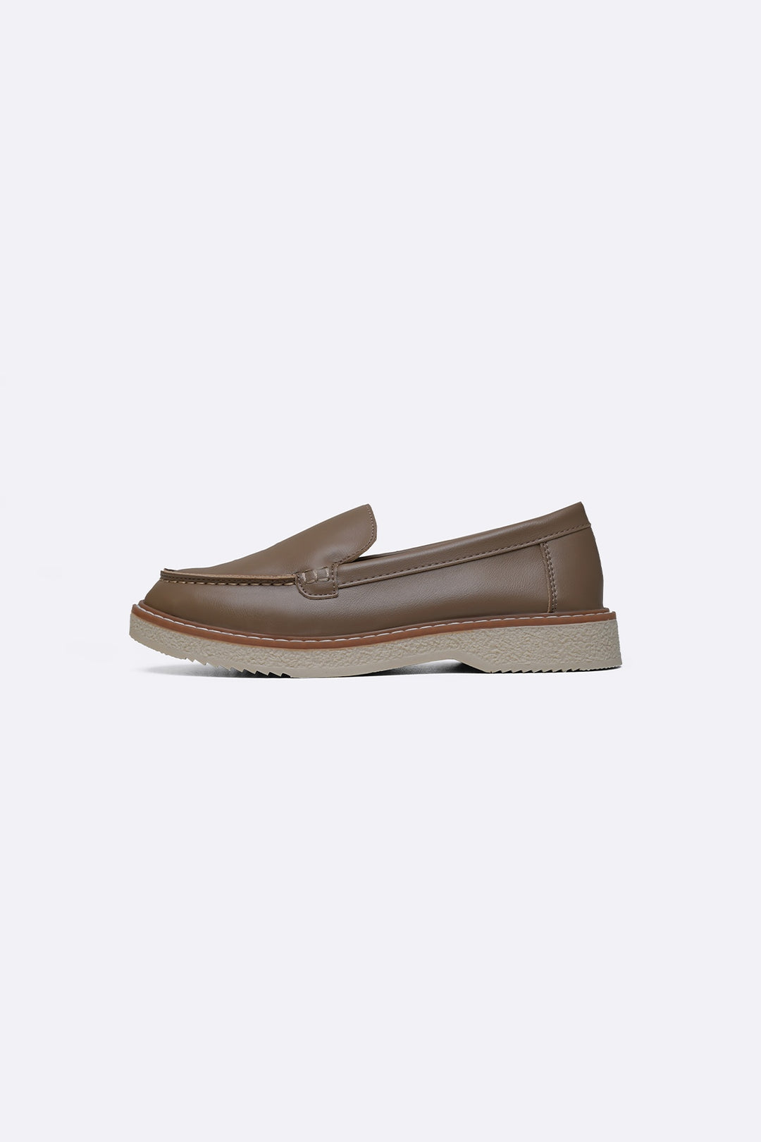 TAUPE STITCH MAMA LOAFERS