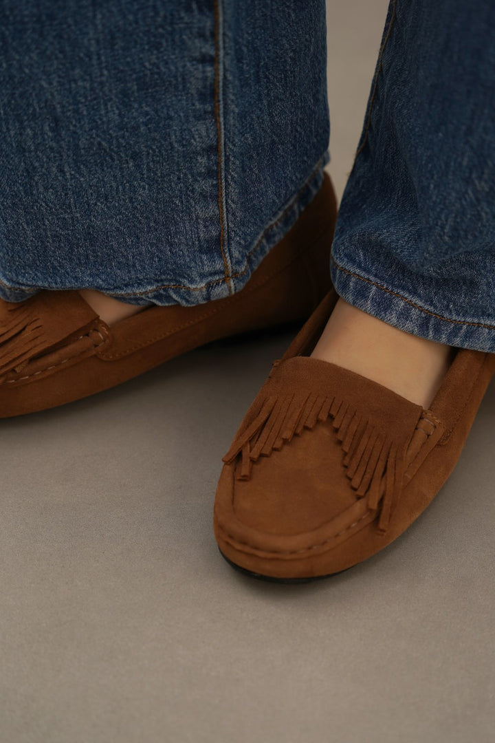 CARAMEL WOMAN LOAFERS