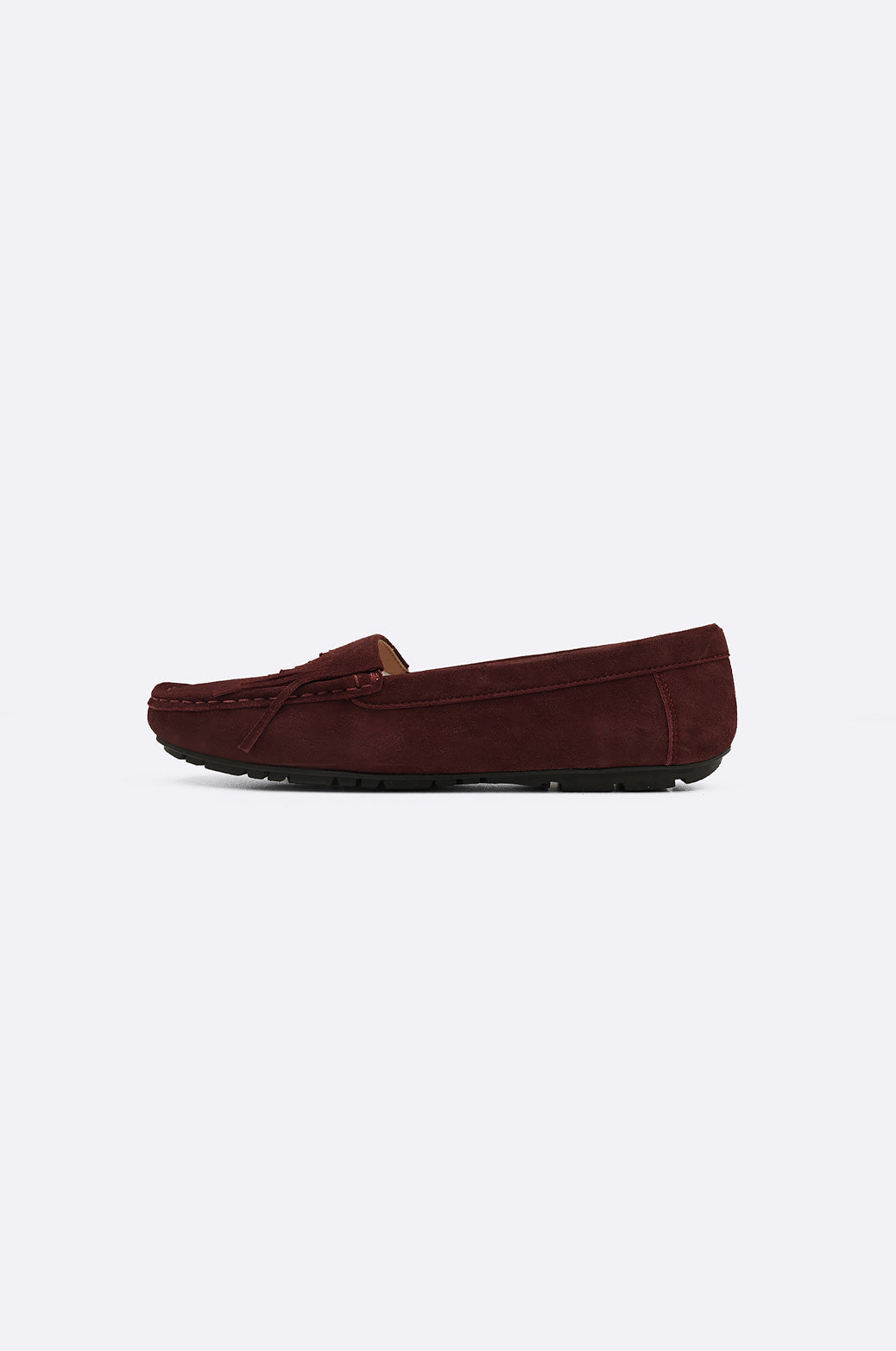 MAROON WOMAN LOAFERS