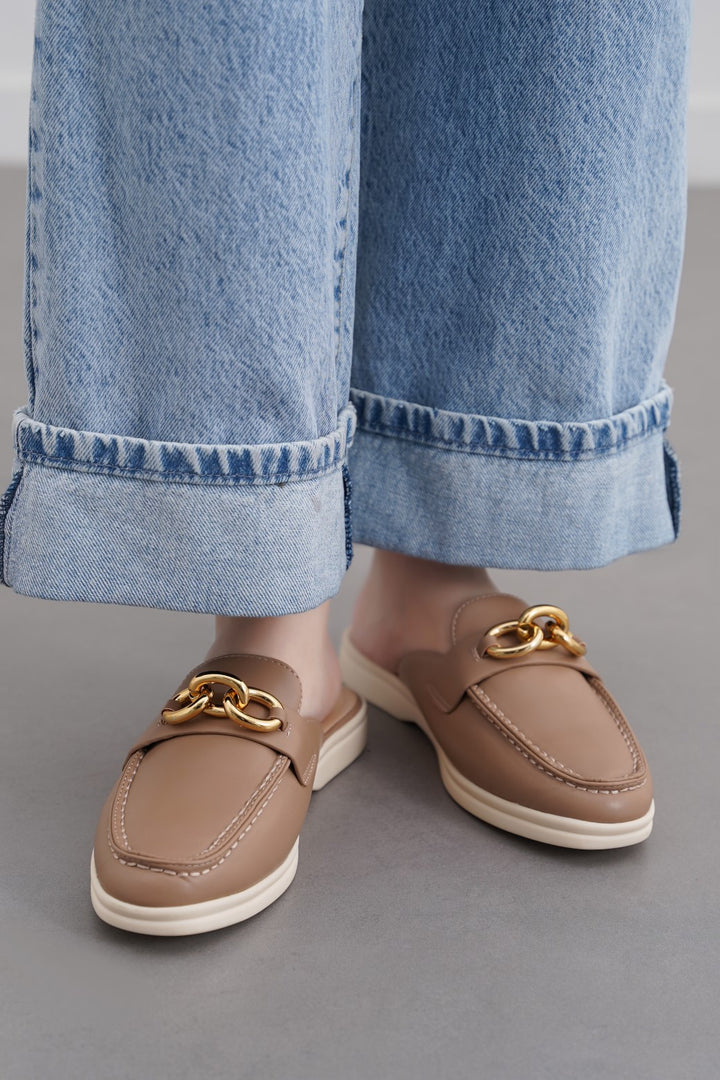 KHAKI CLOUD MAMA MULES