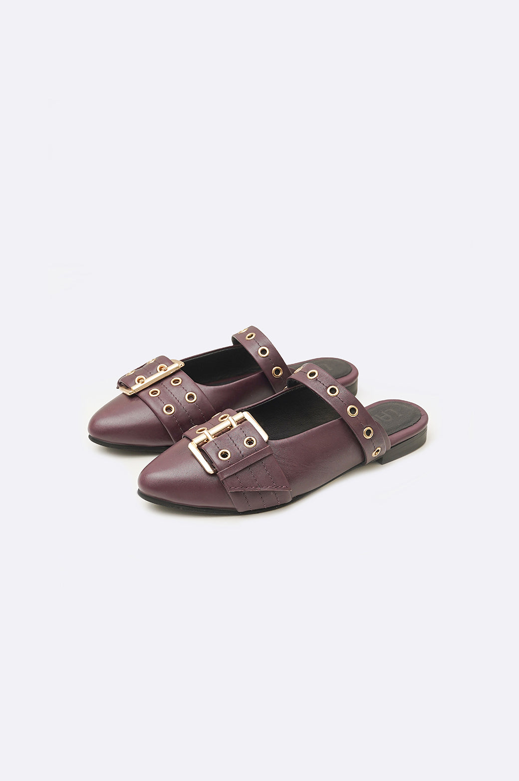 WINE STATEMENT LEATHER MULES